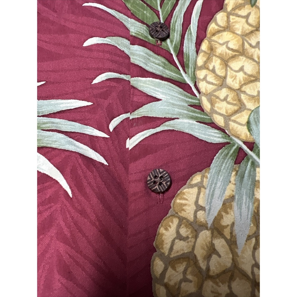 Pusser's Island Reserve Button Up Hawaiian Shirt Men's LG Pineapples Beach - Picture 9 of 13